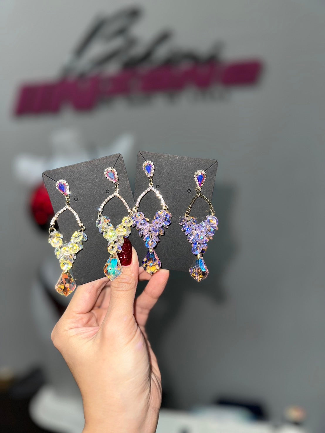 Raindrop earrings